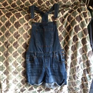 Denim Overalls Romper